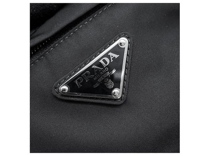 Borsa a tracolla Prada in nylon nero - vista 11