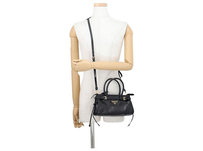 Borsa a mano mini in pelle Prada Bonnie - vista 5