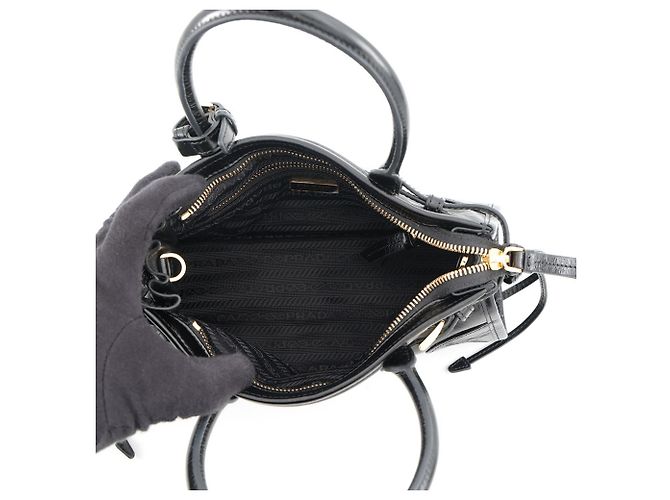Borsa a mano mini in pelle Prada Bonnie - vista 6