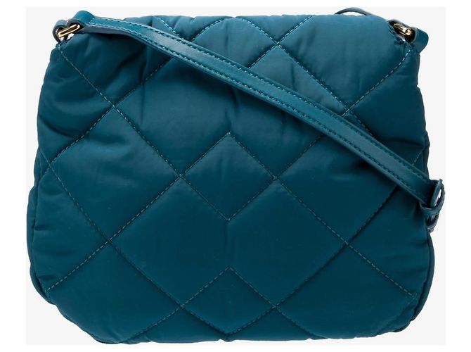 Marc Jacobs Quilted Nylon Mini Messenger Bag - Blu Anatra - vista 2