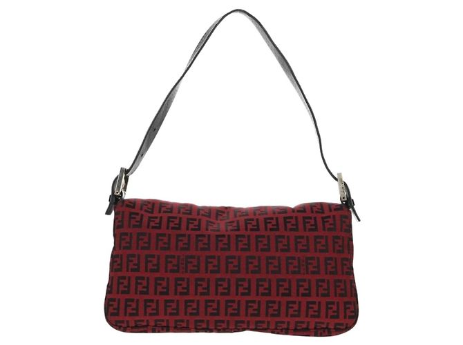 Borsa Fendi Baguette Zucchino Canvas Small - vista 2