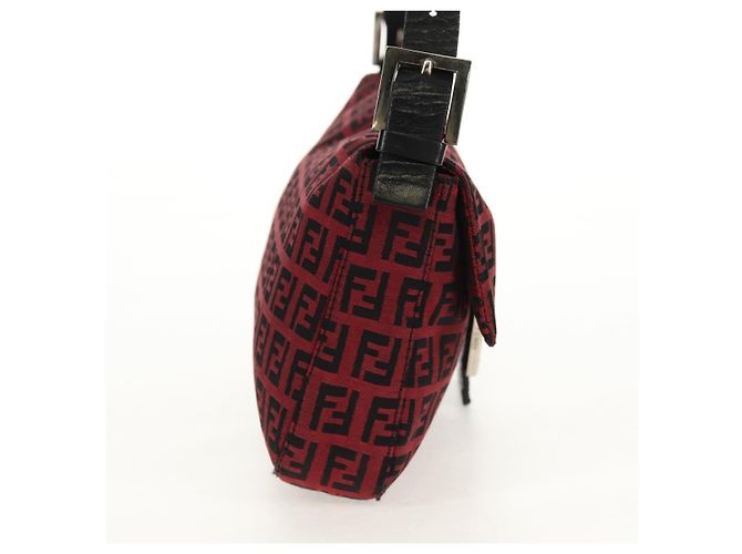 Borsa Fendi Baguette Zucchino Canvas Small - vista 4