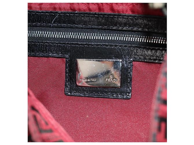 Borsa Fendi Baguette Zucchino Canvas Small - vista 6
