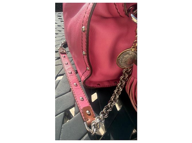 Borsa Lanvin in pelle rosa - vista 2