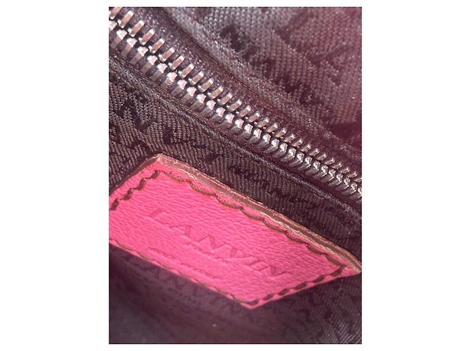 Borsa Lanvin in pelle rosa - vista 6
