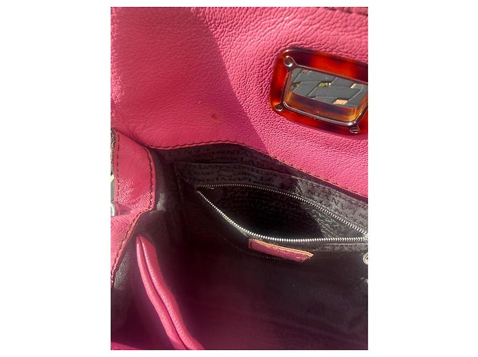 Borsa Lanvin in pelle rosa - vista 7