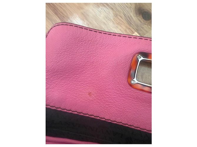 Borsa Lanvin in pelle rosa - vista 9