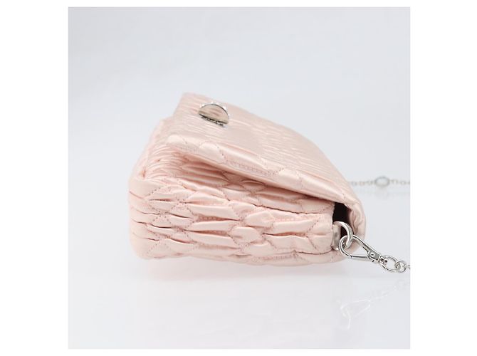 Miu Miu Crystal Full Flap em couro de bezerro estampado com pelos e couro Matelassé - vista 3