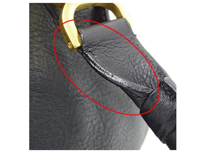 Borsa a mano Chloé Marcie in pelle nera - vista 14