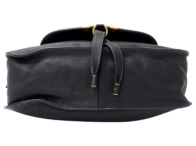 Borsa a mano Chloé Marcie in pelle nera - vista 3