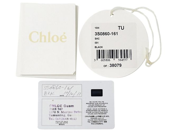 Borsa a mano Chloé Marcie in pelle nera - vista 7
