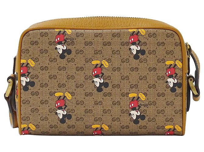 Borsa a tracolla marrone Gucci Disney Mickey Mouse Collaboration - vista 2