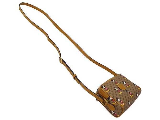 Borsa a tracolla marrone Gucci Disney Mickey Mouse Collaboration - vista 4