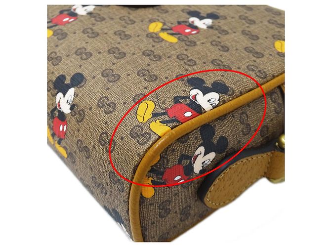 Borsa a tracolla marrone Gucci Disney Mickey Mouse Collaboration - vista 8