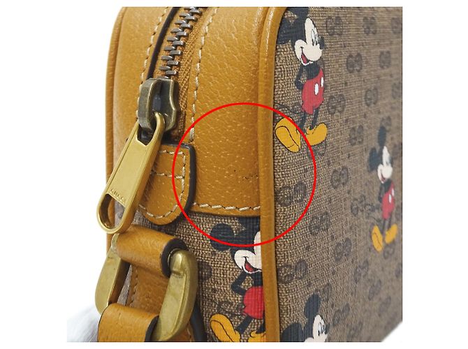 Borsa a tracolla marrone Gucci Disney Mickey Mouse Collaboration - vista 9