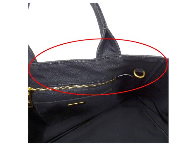 Borsa Prada Canapa Canvas - vista 15
