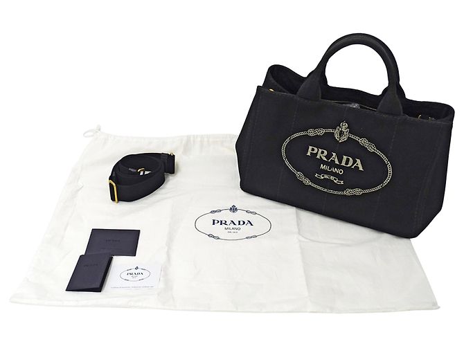 Borsa Prada Canapa Canvas - vista 7