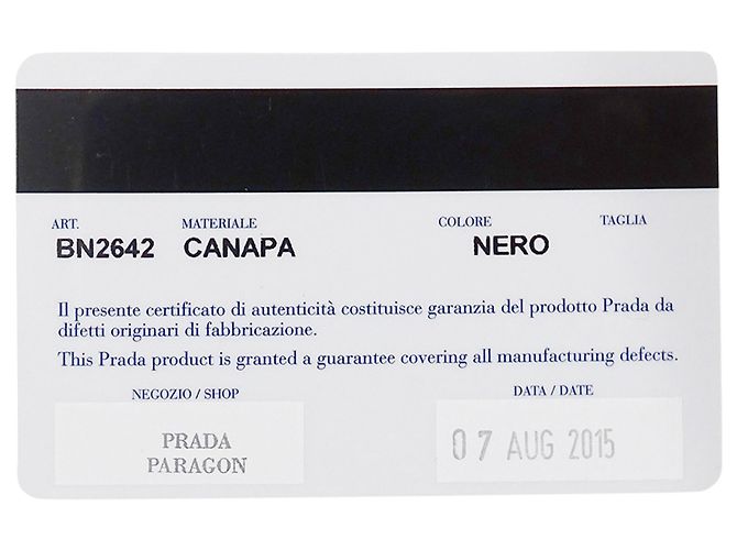 Borsa Prada Canapa Canvas - vista 8