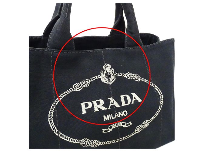 Borsa Prada Canapa Canvas - vista 9