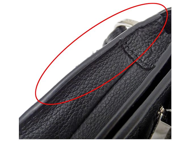 Borsa a mano Christian Dior in pelle nera - vista 10