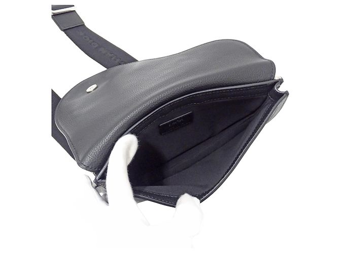 Borsa a mano Christian Dior in pelle nera - vista 5