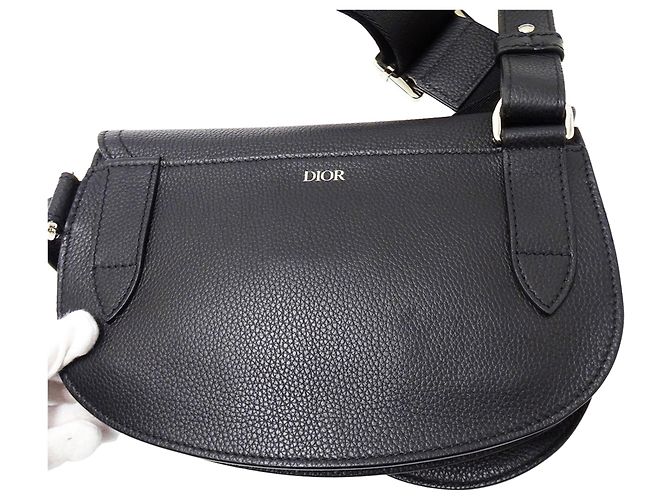 Borsa a mano Christian Dior in pelle nera - vista 9