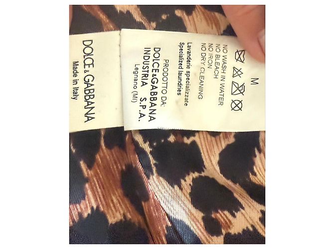 Dolce & Gabbana braune Lederjacke mit Leopardenfutter - Ansicht 6