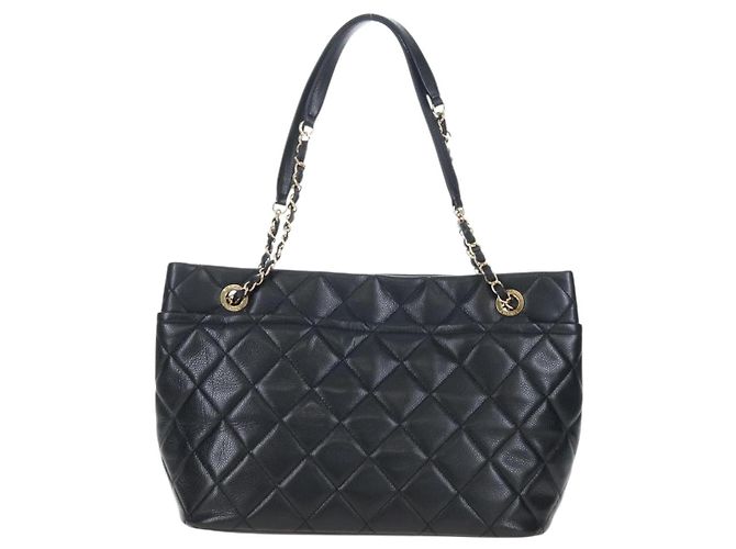Chanel Timeless CC Shopping Quilted Caviar Medium - vista 2
