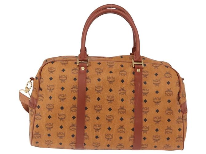 MCM Vicetos Porte-documents en cuir marron - vue 2