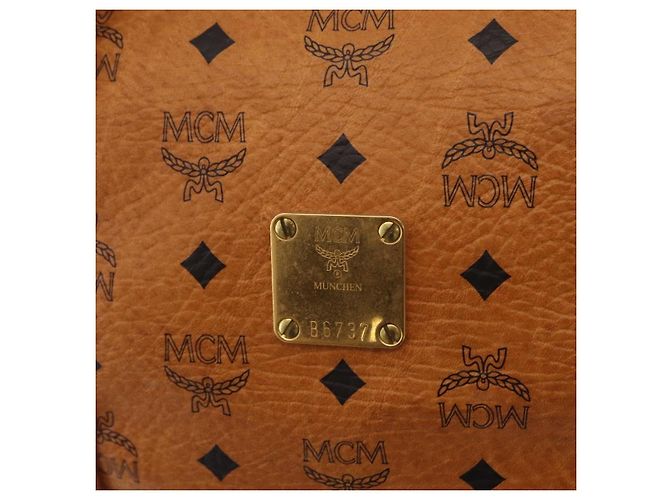 MCM Vicetos Porte-documents en cuir marron - vue 6