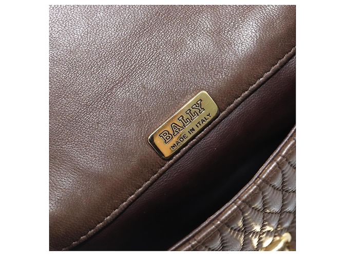 Bally Vintage Chain Quilted Leather - vista 6