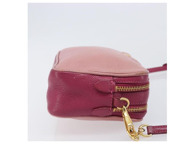 Miu Miu Madras Double Zip Leather Small - vista 3