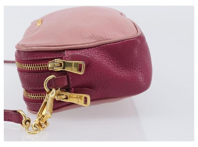 Miu Miu Madras Double Zip Leather Small - vista 4