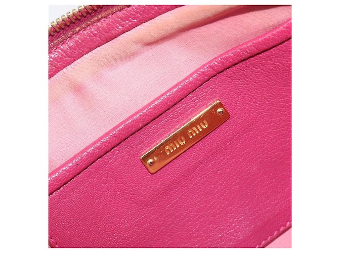 Miu Miu Madras Double Zip Leather Small - vista 6