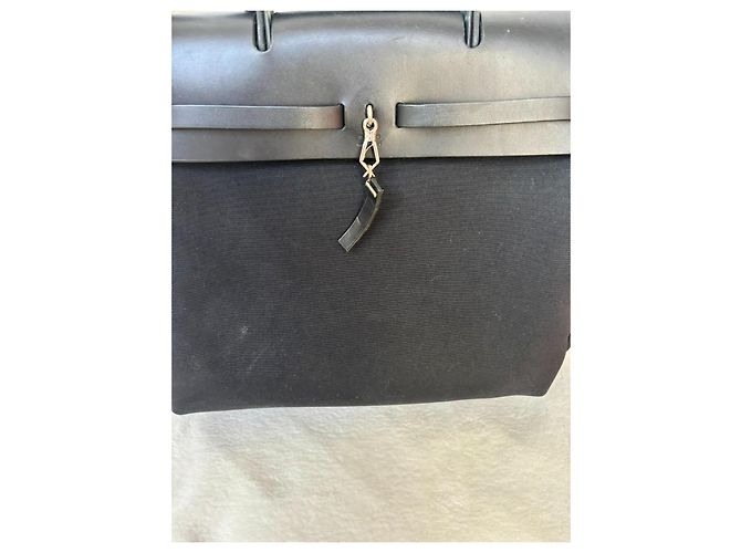 Borsa Hermès Herbag 39 Nero - vista 8