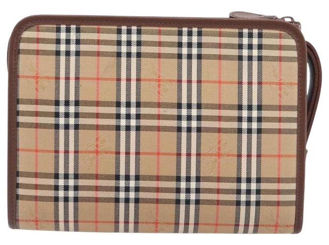 Pochette Burberry Nova check Canvas - vista 2