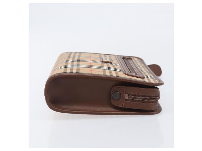 Pochette Burberry Nova check Canvas - vista 3
