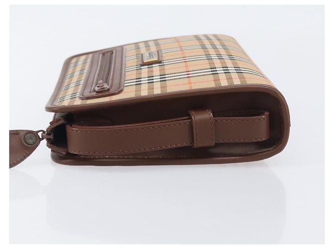 Pochette Burberry Nova check Canvas - vista 4