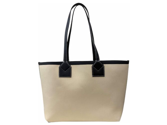 Burberry Beige Canvas Tote Bag - Ansicht 2