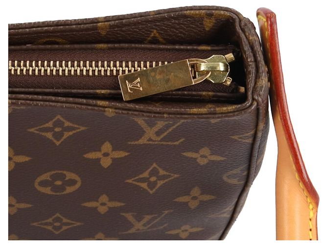 Borsa a tracolla Louis Vuitton Looping MM Monogram - vista 11