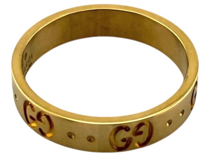Anello Gucci Icon Band in oro giallo 18K - vista 3