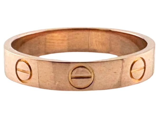 Anello Cartier Mini Love in oro rosa 18K - vista 4