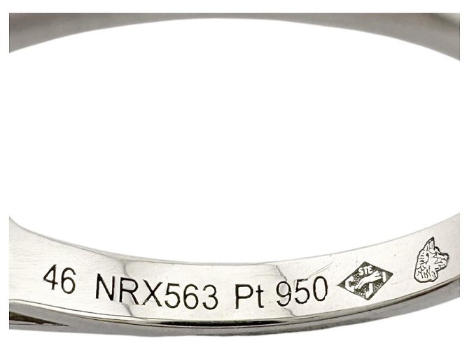 Cartier Solitärring aus Platin und Diamant - Ansicht 7