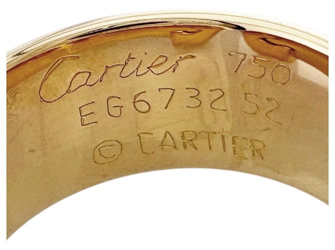 Anello Cartier 2C in oro giallo bianco e rosa - vista 6