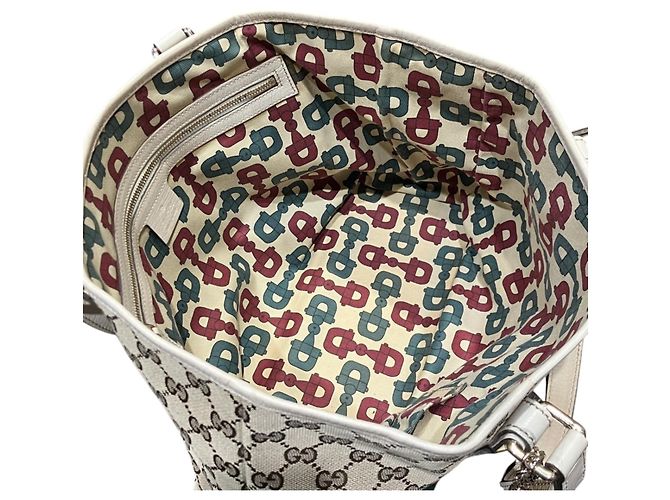 Borsa Tote Gucci - Sherry Canvas Leather - vista 6