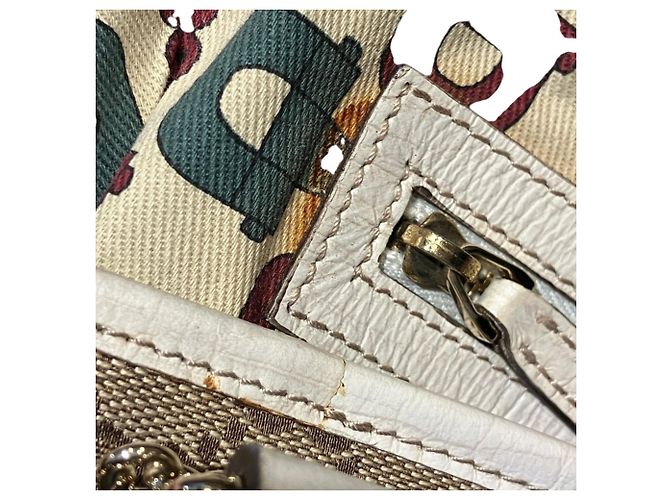 Borsa Tote Gucci - Sherry Canvas Leather - vista 7