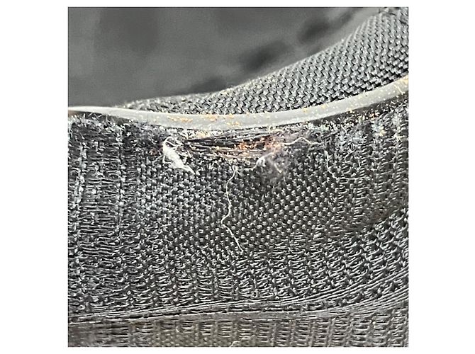 Borsa Tote Chanel MM in tela e pelle nera - vista 6