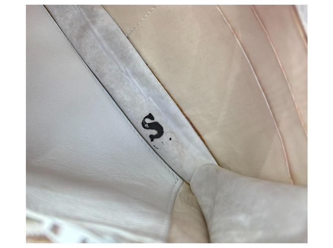 Chanel Wallet On Chain (WOC) Pelle Caviar Bianca - vista 11