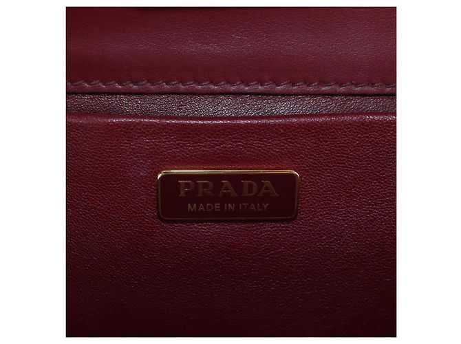 Prada Idol con borchie e frange in pelle Saffiano - vista 6