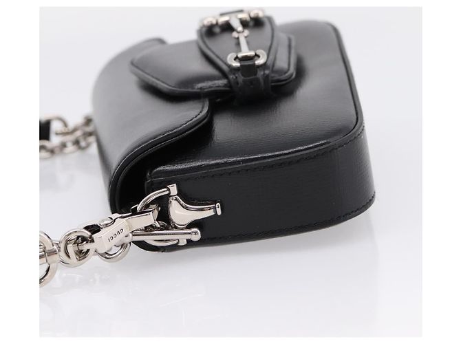 Gucci Horsebit 1955 Asymmetric Leather Mini - vista 3